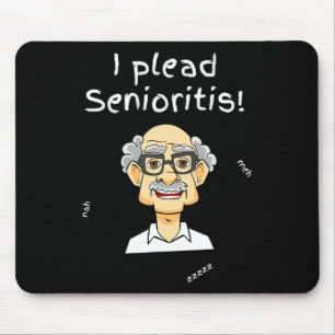 Ich betone Senioristis. Alter Senior Mann Frau Alt Mousepad