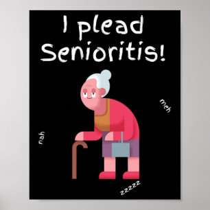 Ich betone Senioristis. Alter Senior Mann Frau Alt Poster