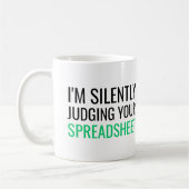 Ich beurteile deine Tabelle stillschweigend Kaffeetasse (Links)