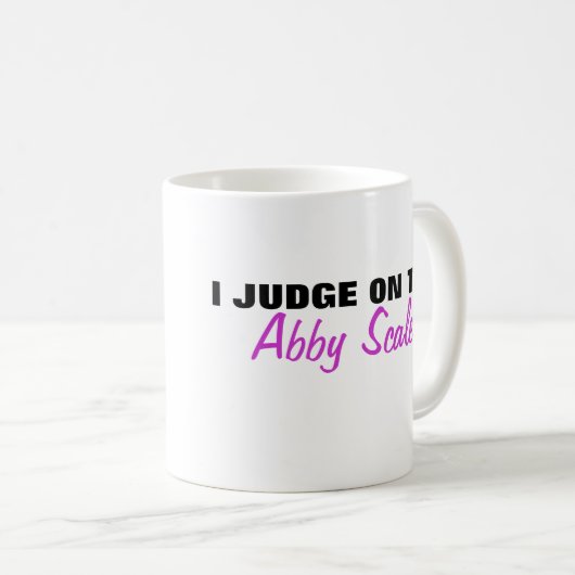 Ich beurteile die Abby-Skala Kaffeetasse (VorderseiteRechts)