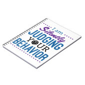 Ich beurteile Ihr Verhalten schweigend Notizblock (Linke Seite)