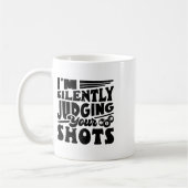 Ich beurteile Ihre Shots Pool Billard Pla Kaffeetasse (Links)