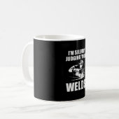 Ich beurteile Ihre Welten schweigend Kaffeetasse (Vorderseite Links)