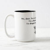 Ich beurteile Sie nicht,…, das ich Sie bestimme Zweifarbige Tasse (Links)