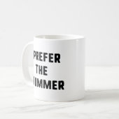 Ich bevorzuge den Drummer Kaffeetasse (Vorderseite Links)
