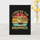 Ich bevorzuge den Schlagzeuger Karte (Gelbe Blume)