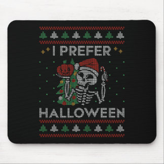 Ich bevorzuge Halloween Skeleton Xmas Familie Merr Mousepad