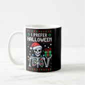 Ich bevorzuge Halloween Weihnachts-Sweater Funny S Kaffeetasse (Links)