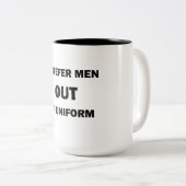 Ich bevorzuge Männer aus der Gleichheit Zweifarbige Tasse (VorderseiteRechts)