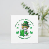 Ich bevorzuge mein Kale mit einem stillen K-Funny Einladung (Stehend Vorderseite)