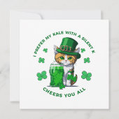 Ich bevorzuge mein Kale mit einem stillen K-Funny Einladung (Rückseite)