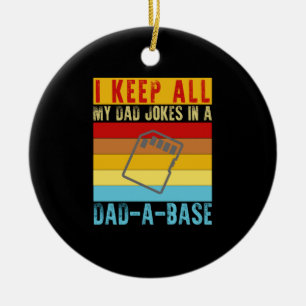 Ich Bewahre Alle Meine Papa-Witze In Einer Papa-Ba Keramik Ornament