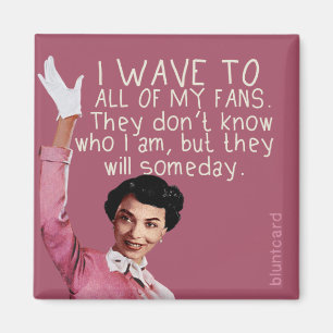 Ich bewege zu allen meine Fans… wellenartig Magnet