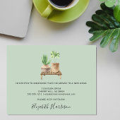 Ich bewegte Boho Pflanze Sage Green Ankündigung