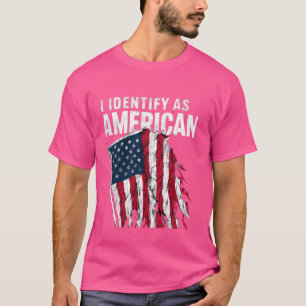 Ich bezeichne mich als amerikanische Flag-Patriot- T-Shirt
