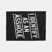 Ich bezeichne mich als eine hölzerne, lustige Sark Fleecedecke (Vorderseite (Horizontal))