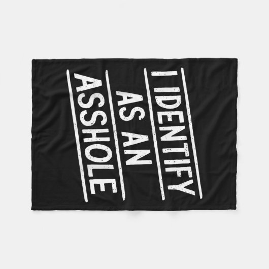 Ich bezeichne mich als eine hölzerne, lustige Sark Fleecedecke (Vorderseite (Horizontal))