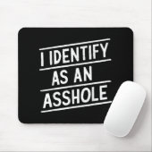 Ich bezeichne mich als eine hölzerne, lustige Sark Mousepad (Mit Mouse)