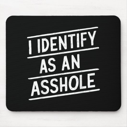 Ich bezeichne mich als eine hölzerne, lustige Sark Mousepad (Vorne)