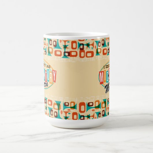 Ich bezeichne mich als moderne Kaffeezubereitungsm Kaffeetasse (Mittel)