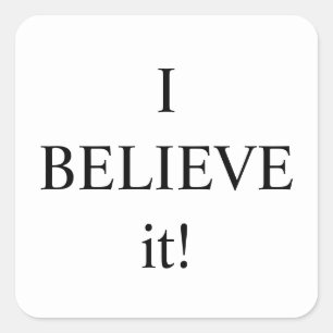 Ich bezweifle es Thunder_Cove Quadratischer Aufkleber