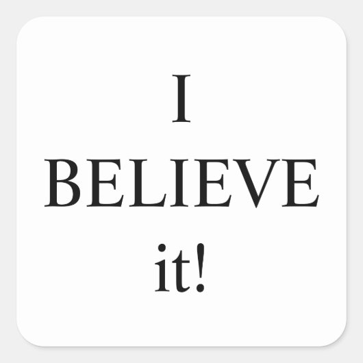 Ich bezweifle es Thunder_Cove Quadratischer Aufkleber (Vorderseite)