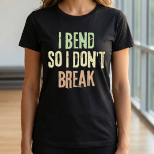 Ich biege, damit ich den T - Shirt "Pilates Work O