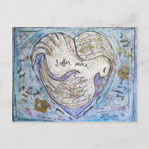 Ich biete Frieden an Postkarte