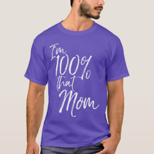 Ich bin 100% Hut Mama Lustig Süße Motheree vintage T-Shirt