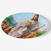 Ich bin 10:7 der gute Hirte John - 21 Pappteller (Schrägansicht)