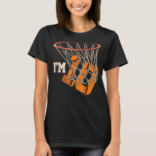 Ich bin 10 Basketball Thema Geburtstagsfeier T-Shirt