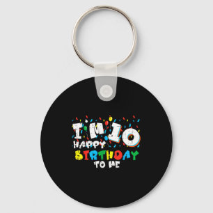 Ich bin 10 Happy Birthday To Me Luftballons 10. Ge Schlüsselanhänger