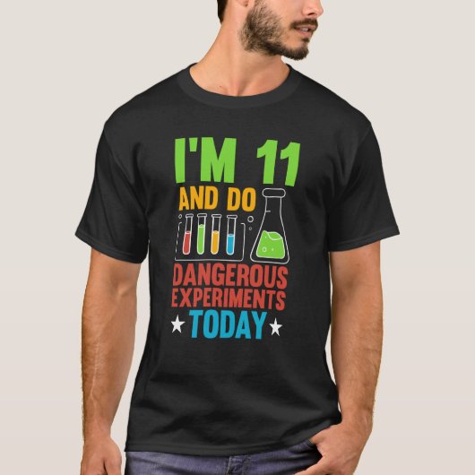 Ich bin 10 und mache heute Experimente 10 Geburtst T-Shirt (Vorderseite)