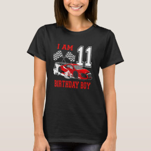 Ich bin 11 Geburtstag Junge Race Car 11 Jahre alt  T-Shirt