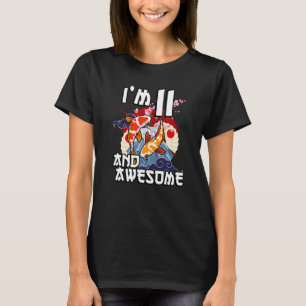 Ich bin 11 und großartig Japanischer Karpfen Koi F T-Shirt