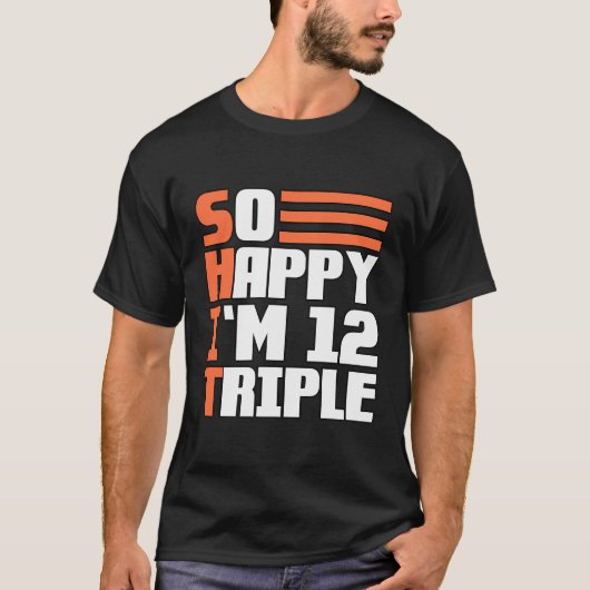 Ich bin 12 36. Geburtstag T-Shirt (Vorderseite)