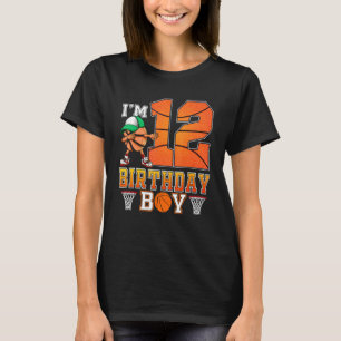 Ich bin 12 Jahre alt, 12. Geburtstag, Boy Basketba T-Shirt