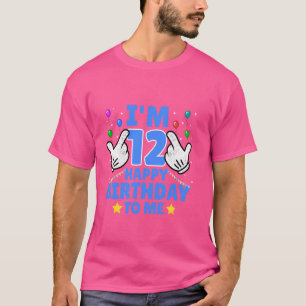 Ich bin 12 Jahre alt glücklich Geburtstag zu mir F T-Shirt