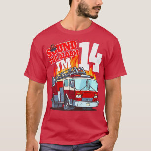 Ich bin 14 Feuerwehrmann Geburtstag Feuerzug 14 Ja T-Shirt