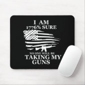 Ich bin 1776% sicher, dass ich meine Waffe US-Flag Mousepad (Mit Mouse)