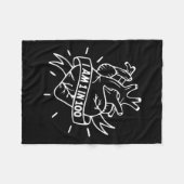 Ich bin 1 in 100 Chd Warrior Top Chd angeborenes H Fleecedecke (Vorderseite (Horizontal))