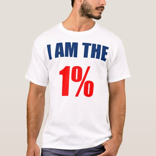 Ich bin 1 % T-Shirt (Vorderseite)