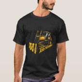 Ich bin 1 und drücke es Bauwagen 1St Birthd T-Shirt (Vorderseite)