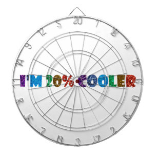 Ich bin 20% cooler dartscheibe