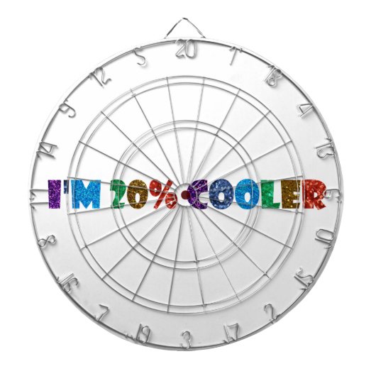 Ich bin 20% cooler dartscheibe (vorne)
