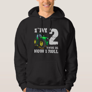 Ich bin 2 Farm Barnyard Traktor 2. Geburtstagsfeie Hoodie