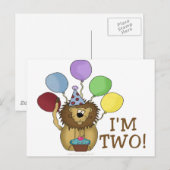 Ich bin 2 (Löwe) Postkarte (Vorne/Hinten)
