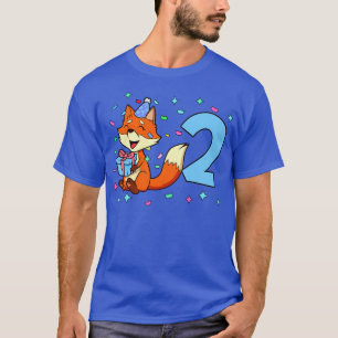 Ich bin 2 mit Fuchs Junge Geburtstag 2 Jahre alt T-Shirt