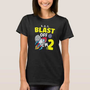 Ich bin 2 Science Future Scientist Happy Birthday  T-Shirt