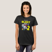 Ich bin 2 Science Future Scientist Happy Birthday  T-Shirt (Vorne ganz)